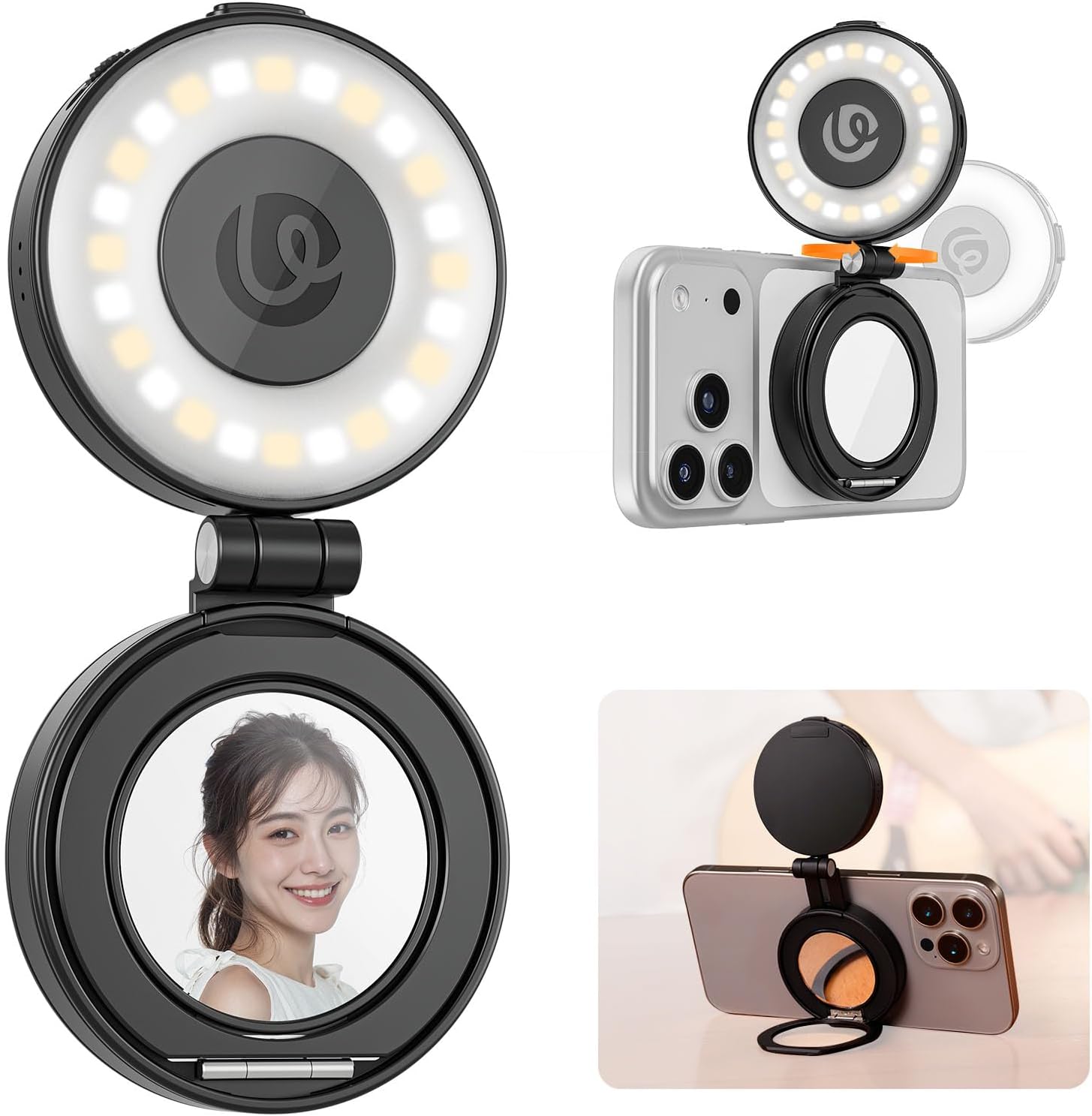 Ulanzi 新型 リングライト 自撮りライト MagSafe対応 スマホスタンド